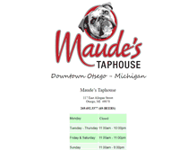 Tablet Screenshot of maudestaphouse.com
